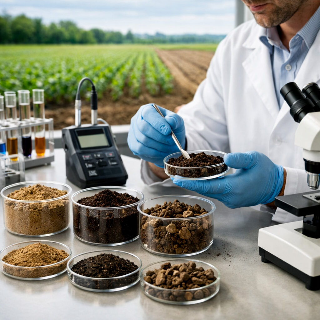 Scientific soil health analysis and sustainable agriculture